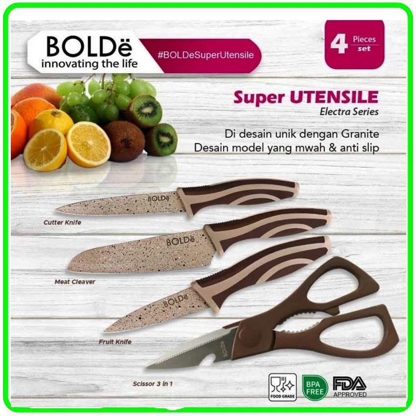 BOLDE ELECTRA SCISSORS KNIVES GRANIT 3+1 - Hiro Electronics