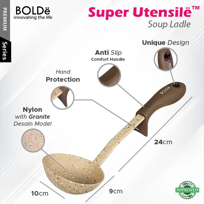 BOLDE SUPER UTENSIL SOUP LADLE BEIGE - Hiro Electronics
