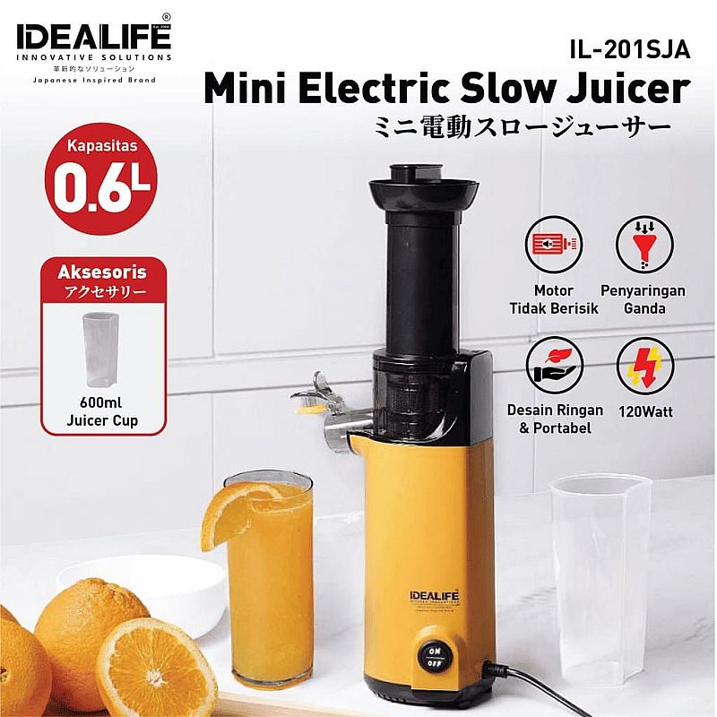 IDEALIFE IL201SJA MINI SLOW JUICER - Hiro Electronics