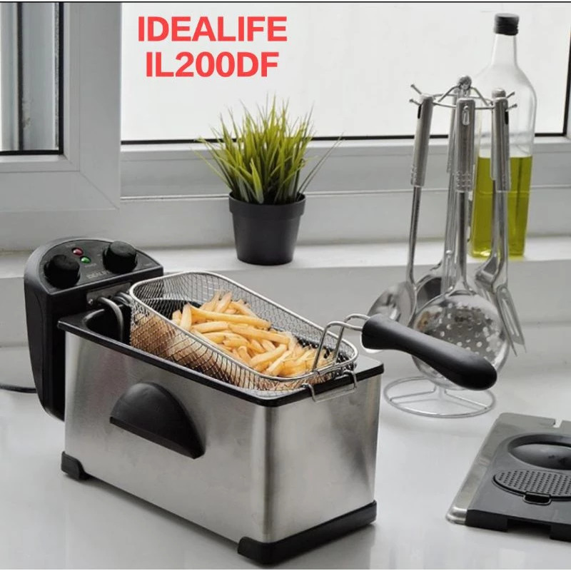IDEALIFE IL200DF DEEP FRYPAN 4L - Hiro Electronics
