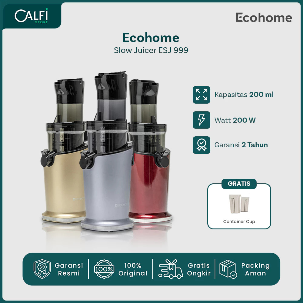 ECOHOME SLOW JUICER ESJ999 - Hiro Electronics