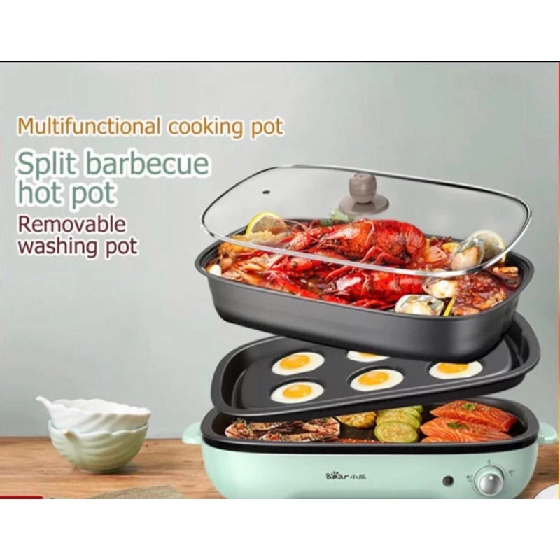 BEAR ELECTRIC MULTI COOKER 3 LOYANG/BEAR PREMIUM 3 IN 1 - Hiro Electronics